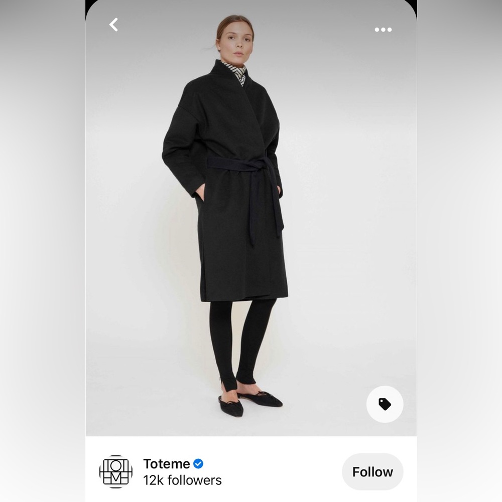 Toteme Chelsea Wool Coat L